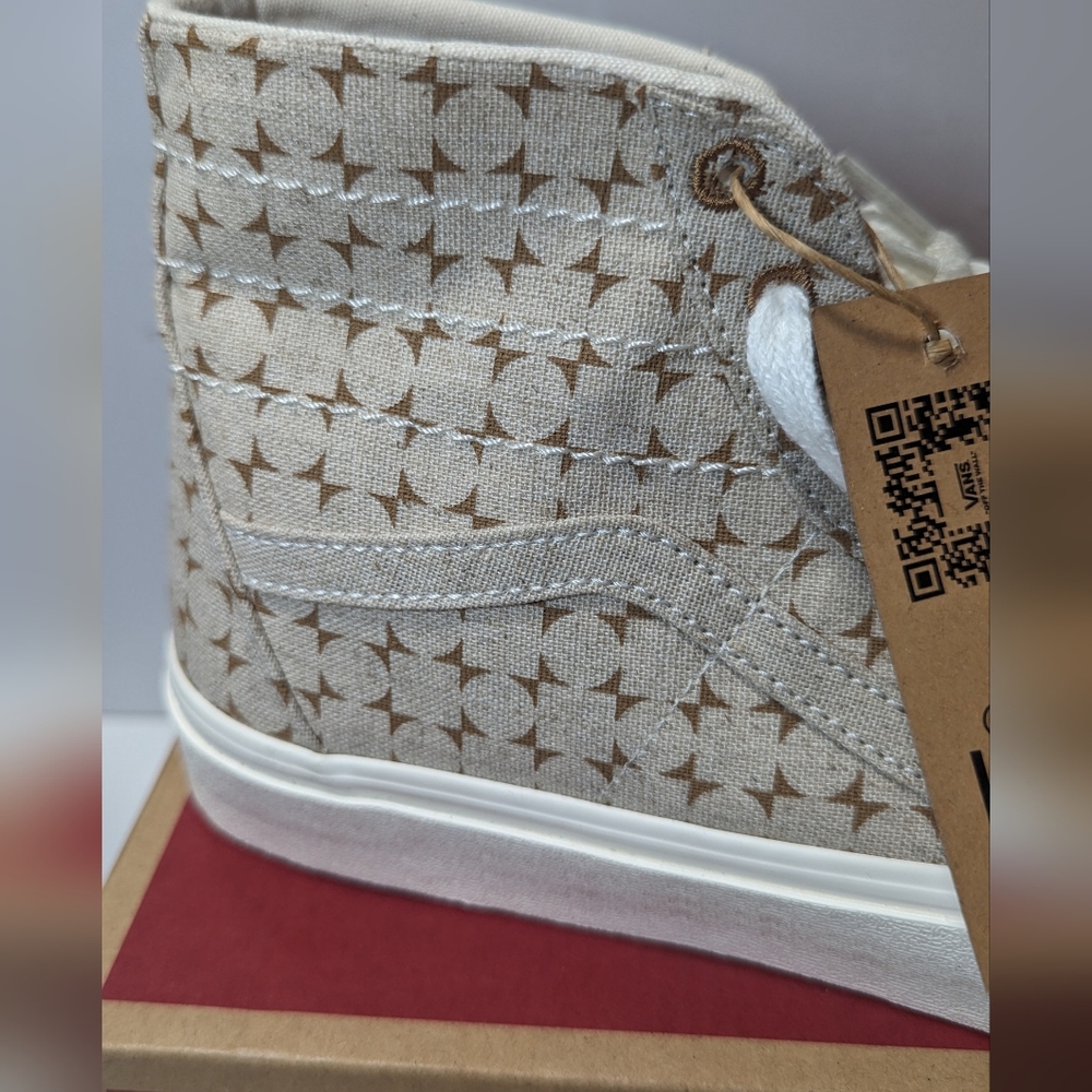 Vans SK8-HI Tapered  Eco Theory Checkerboard Brown Unisex - Picture 13 of 17
